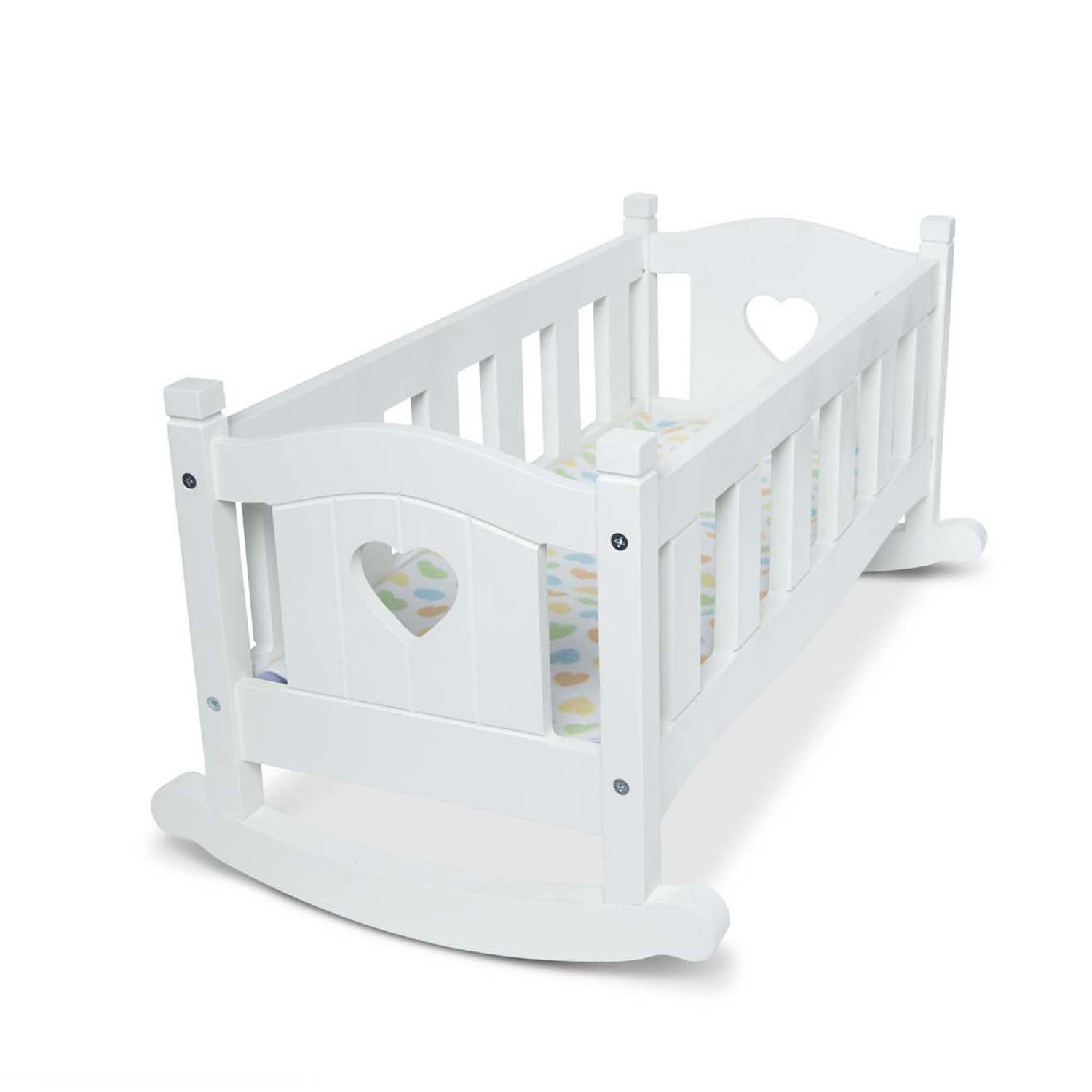 melissa & doug wooden doll crib