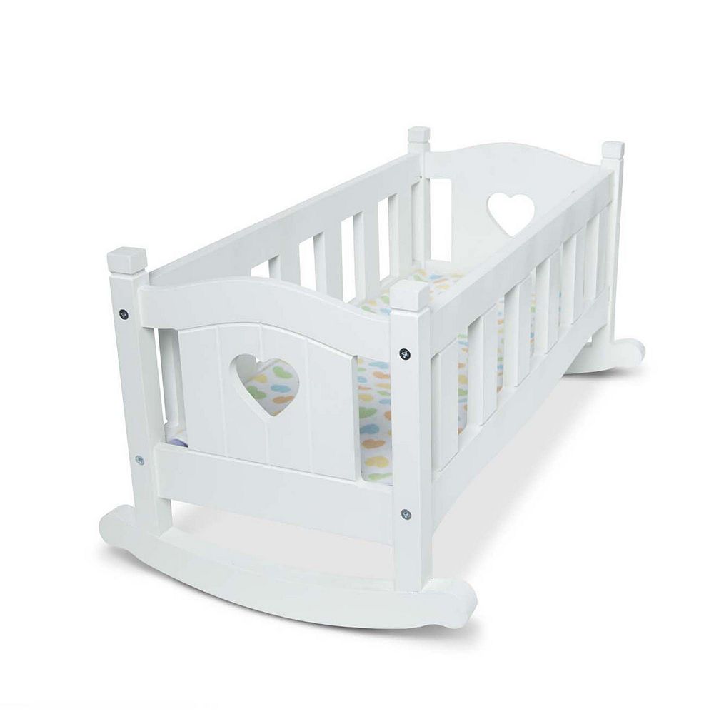 Melissa Doug Mine to Love Wooden Play Cradle for Dolls, Stuffed