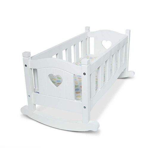 Melissa Doug Mine To Love Wooden Play Cradle For Dolls Stuffed