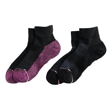 Women's Dr. Motion Everyday Compression Quarter Socks 