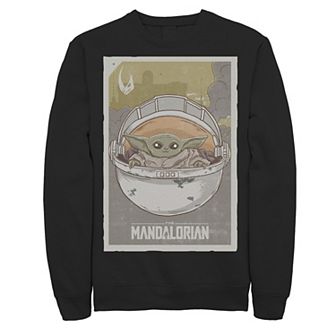 Men's Star Wars The Mandalorian The Child aka Baby Yoda Poster Sweatshirt