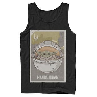 Men's Star Wars The Mandalorian The Child aka Baby Yoda Poster Tank Top
