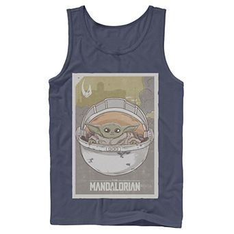 Men's Star Wars The Mandalorian The Child aka Baby Yoda Poster Tank Top