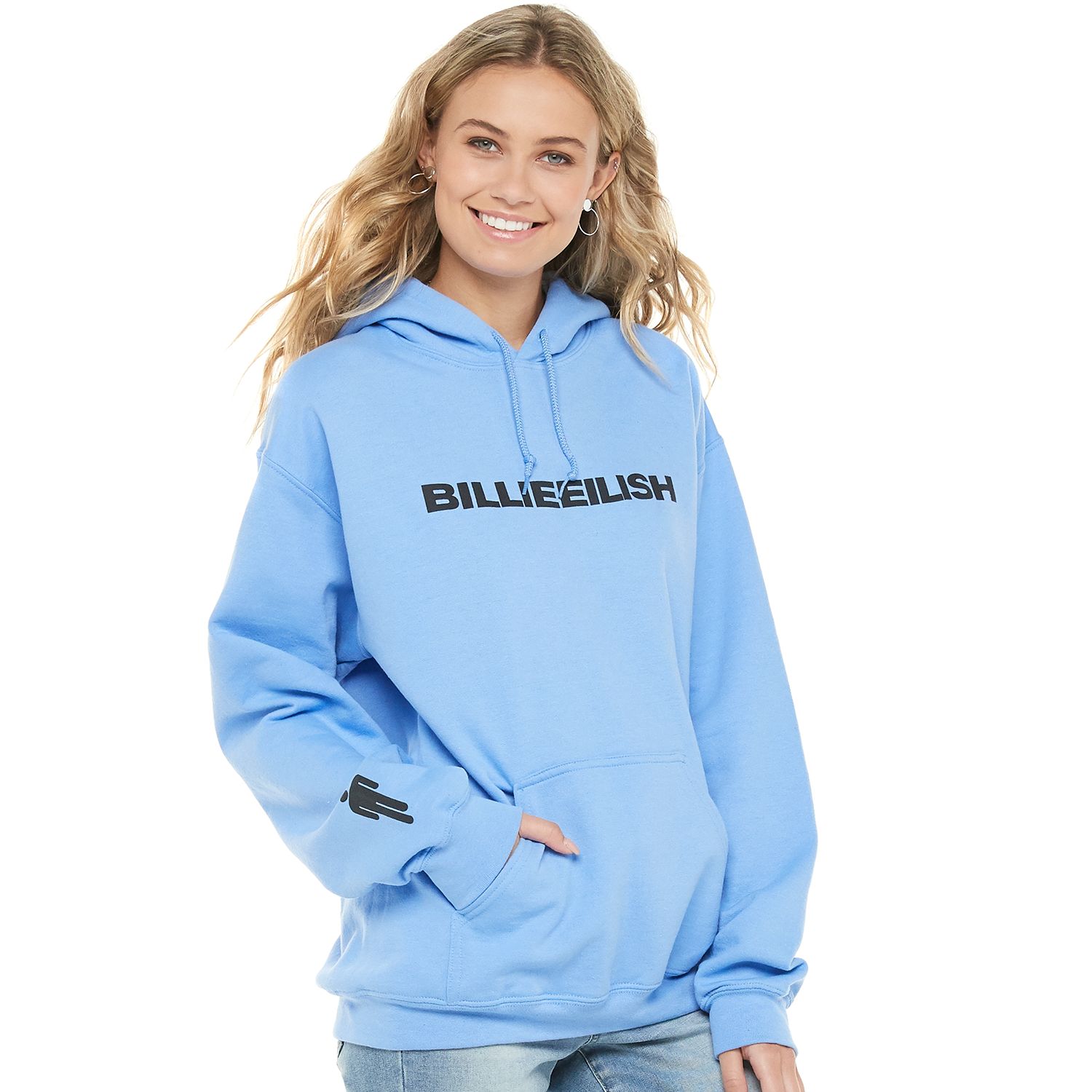 billie eilish blue hoodie