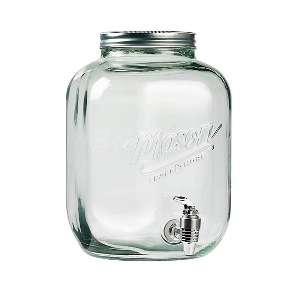 Mason Jar Glass Drink Dispenser