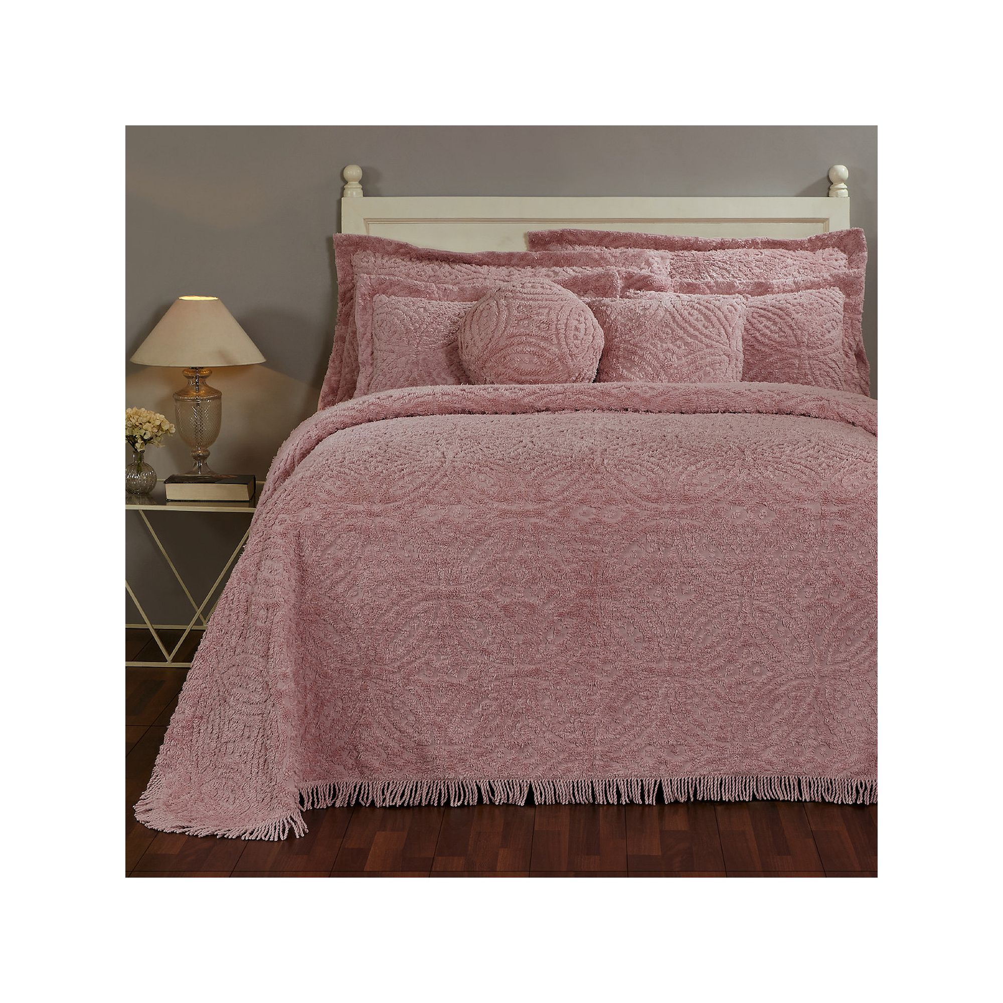 62545993 Better Trends Double Wedding Ring Cotton Chenille  sku 62545993