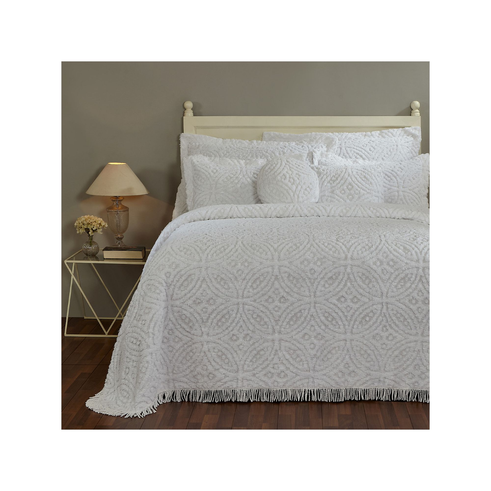 75870033 Better Trends Double Wedding Ring Cotton Chenille  sku 75870033