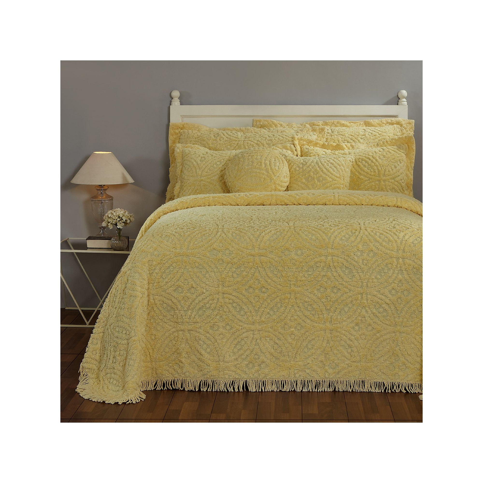 62049135 Better Trends Double Wedding Ring Cotton Chenille  sku 62049135