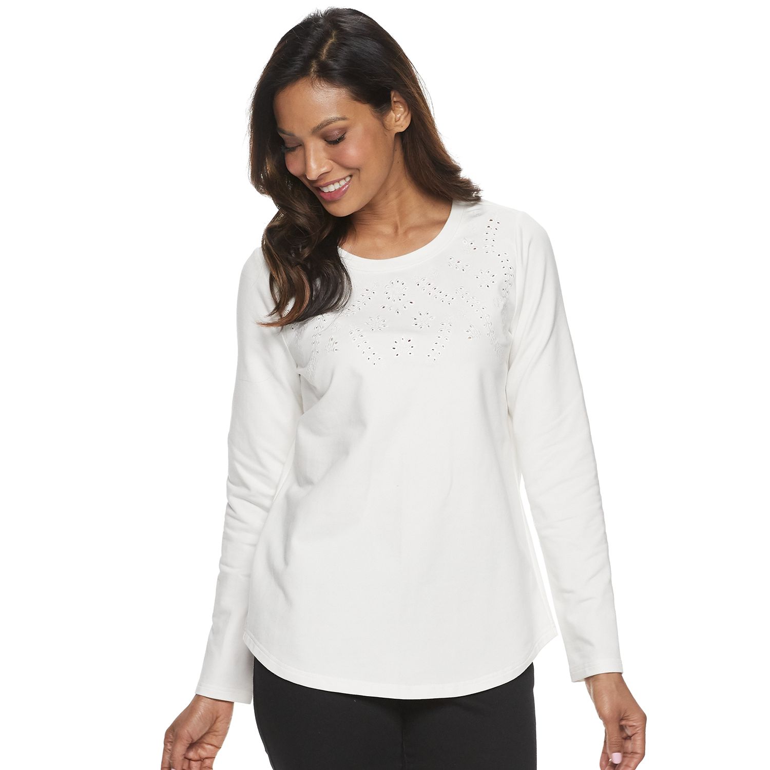 kohls petite sweatshirts
