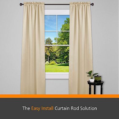 Kenney Fast Fit Carey 5/8" Decorative Window Curtain Rod