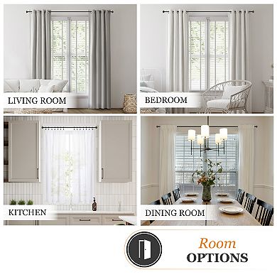 Kenney Fast Fit Mission 5/8" Decorative Window Curtain Rod