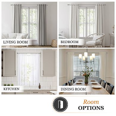 Kenney Fast Fit Jamey 5/8" Decorative Window Curtain Rod