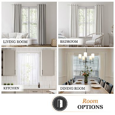 Kenney Fast Fit Swindell 5/8" Decorative Window Curtain Rod