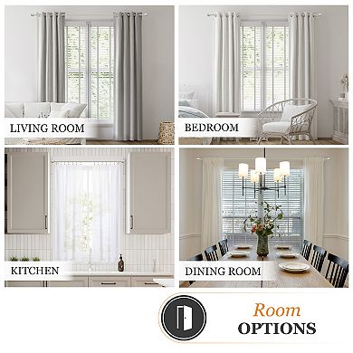 Kenney Fast Fit Dryden 5/8" Decorative Window Curtain Rod