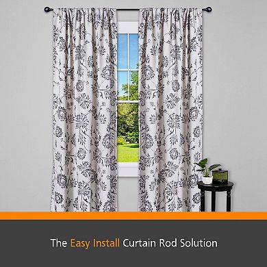Kenney Fast Fit Dryden 5/8" Decorative Window Curtain Rod