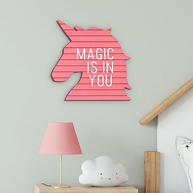 New View Gifts & Accessories Unicorn Shaped Letterboard Wall Decor