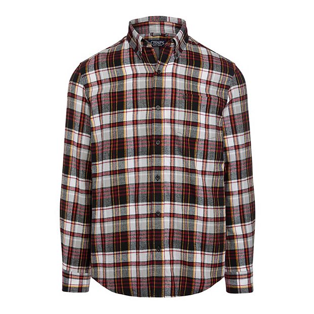 Men s Chaps Classic Fit Performance Flannel Button Down Shirt