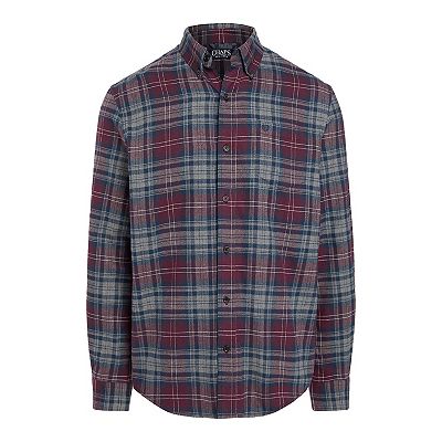Men's Chaps Classic-Fit Performance Flannel Button-Down Shirt