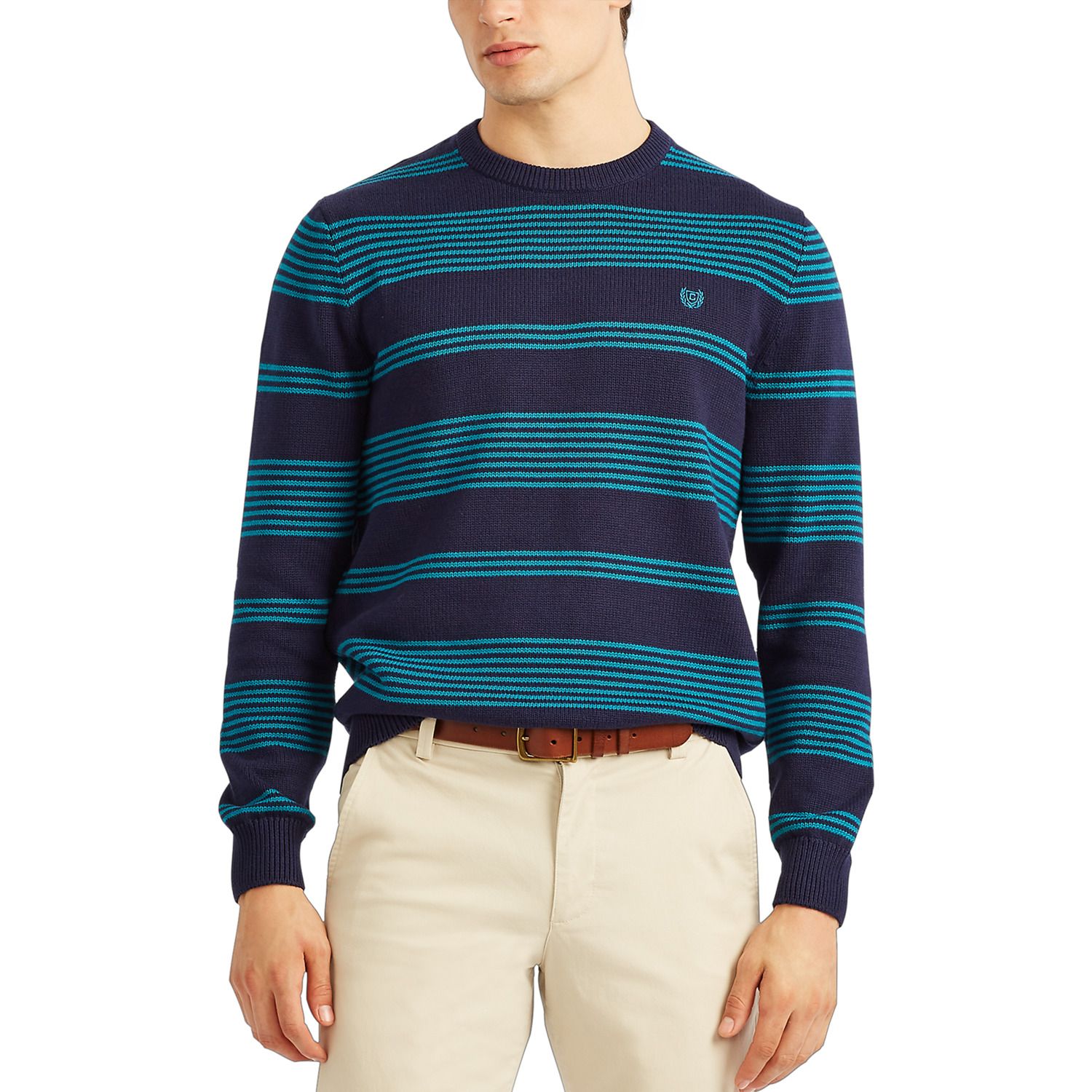 chaps men's classic fit cotton crewneck sweater