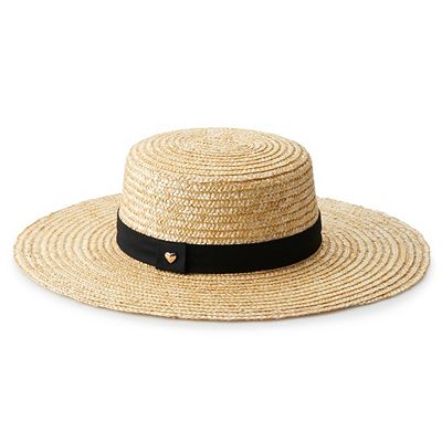 Women's LC Lauren Conrad Floppy Hat with Heart Embellishment