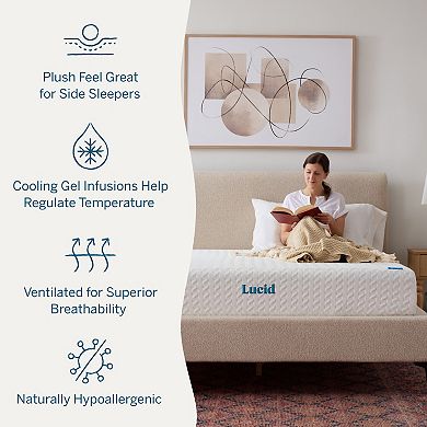 Lucid Dream Collection 10-in. Plush Gel Memory Foam Mattress