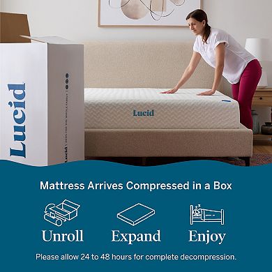 Lucid Dream Collection 10-in. Plush Gel Memory Foam Mattress