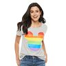 Disney Mickey Mouse Women's Rainbow Pride Graphic Tee by Family Fun™