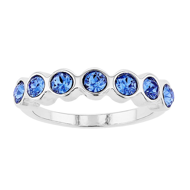Brilliance Crystal Ring, Womens, Size: 9, Blue