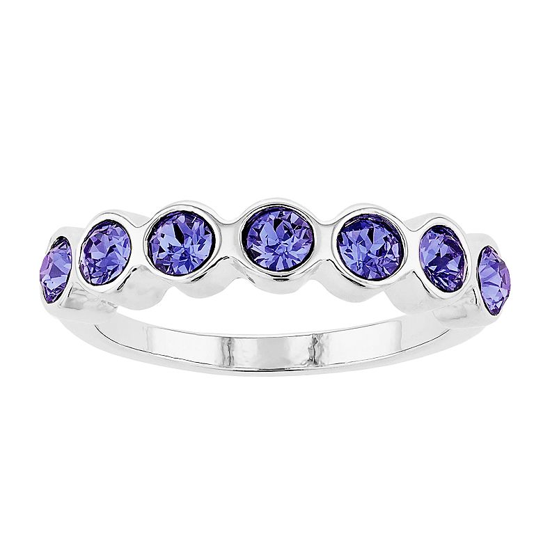 Brilliance Crystal Ring, Womens, Size: 7, Purple