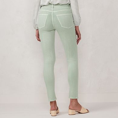 Women's LC Lauren Conrad Rolled-Hem Mid-Rise Skinny Ankle Jeans