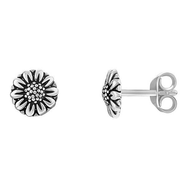 PRIMROSE Sterling Silver Flower Stud Earrings