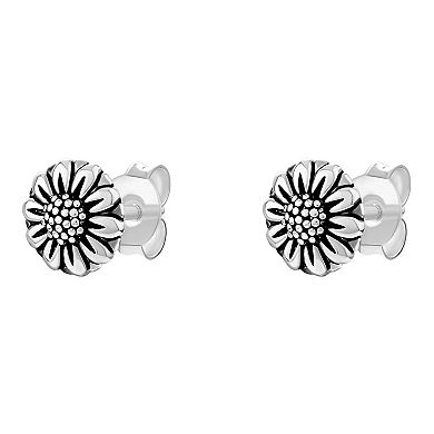 PRIMROSE Sterling Silver Flower Stud Earrings