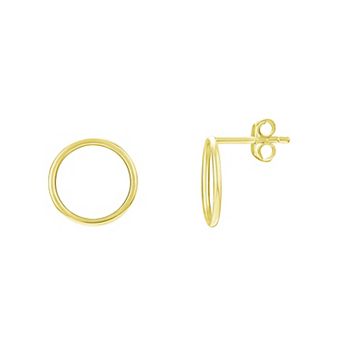 PRIMROSE Sterling Silver Open Circle Stud Earrings