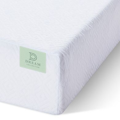 Lucid Dream Collection 8-in. Gel Memory Foam Mattress with Platform Bed Frame Twin XL