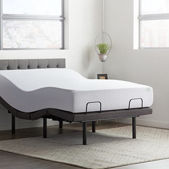 Lucid Dream Collection 12 Inch Medium-Firm Memory Foam Mattress with Elevate Adjustable Bed Base