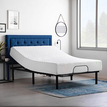Lucid Dream Collection 10 in Plush Memory Foam Mattress with Essential Adjustable Bed Base