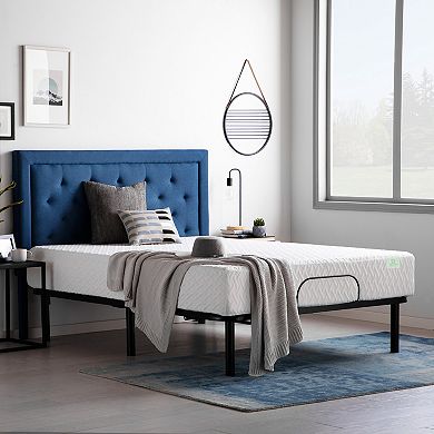 Lucid Dream Collection 10-in. Firm Memory Foam Mattress with Essential Adjustable Bed Base