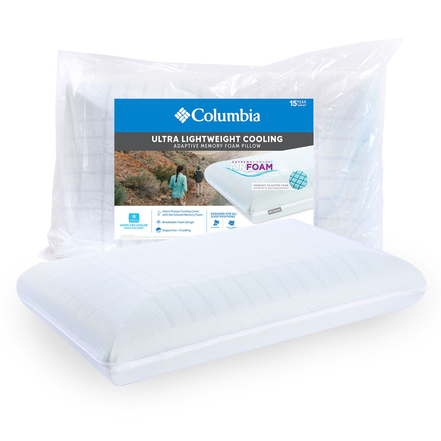 columbia down chamber pillow