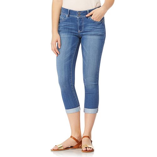 Juniors' WallFlower Insta Soft Ultra Mid-Rise Cropped Jeans