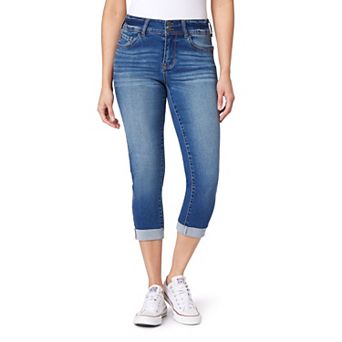 Juniors' WallFlower Insta Soft Ultra Mid-Rise Cropped Jeans