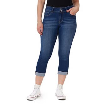 Juniors' WallFlower Insta Soft Ultra Mid-Rise Cropped Jeans