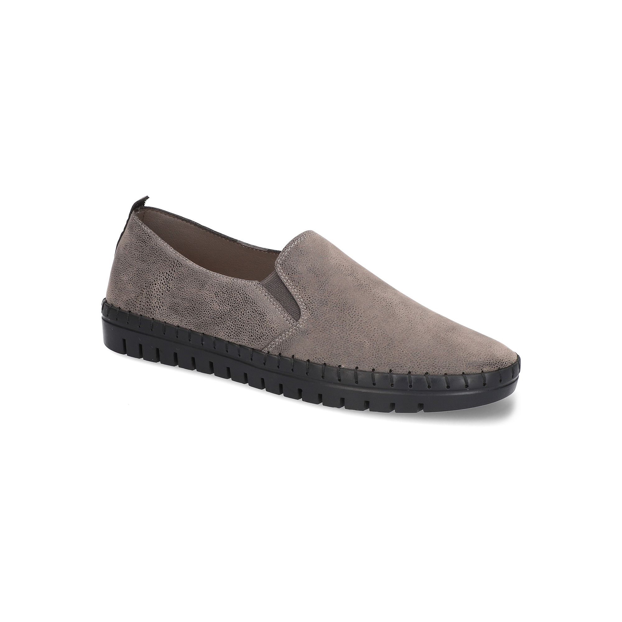 Easy Street Fresh Womens Slip-On Sneakers, Size: 5, Gray Matte