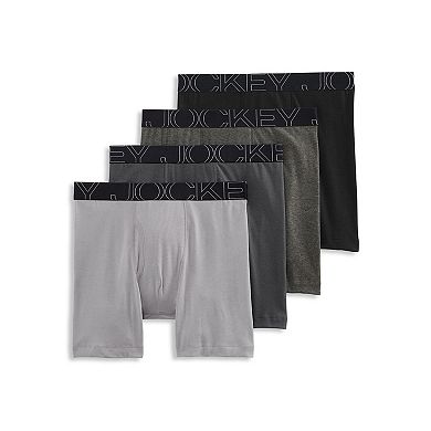 Men's Jockey® 4-pack ActiveBlend® Long-leg Boxer Briefs