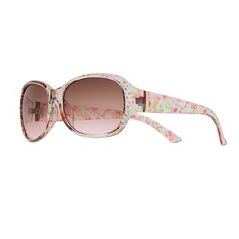 Women's Nine West 58mm Rectangle Sunglasses with Simulated Crystal & Stud Details