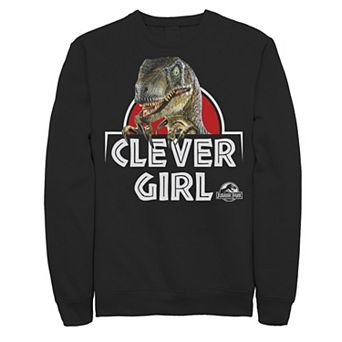 Men's Jurassic Park Velociraptor Real Clever Sweatshirt