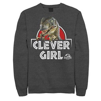 Men's Jurassic Park Velociraptor Real Clever Sweatshirt
