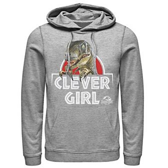 Men's Jurassic Park Velociraptor Real Clever Hoodie