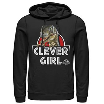 Men's Jurassic Park Velociraptor Real Clever Hoodie
