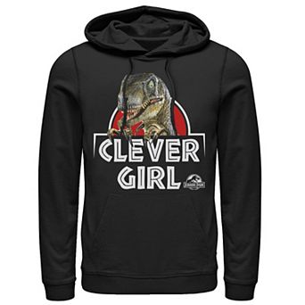 Men's Jurassic Park Velociraptor Real Clever Hoodie