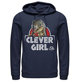 Men's Jurassic Park Velociraptor Real Clever Hoodie
